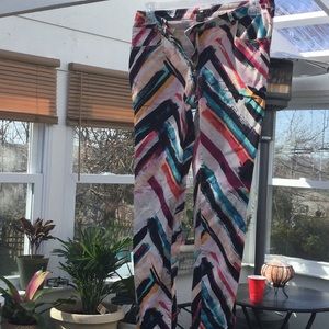 H&M size 10. Multi color slacks. Good condition.